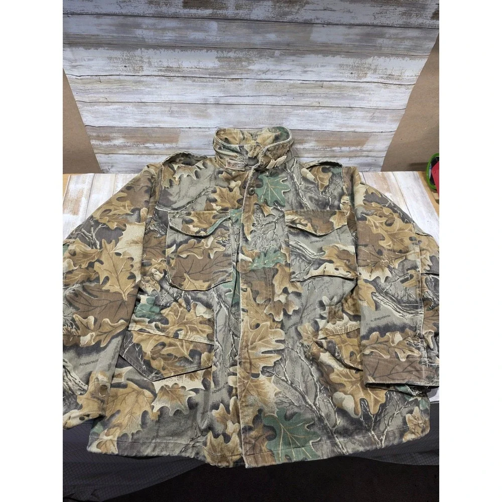 Atlanco M-65 Field‎ Jacket Mens Medium Regular Advantage Timber Camo Made in USA